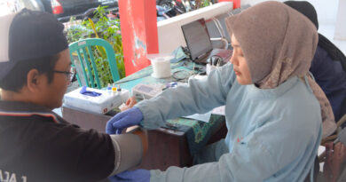 Wujud Kepedulian Sosial, Pemdes Sidomukti Gelar Kegiatan Donor Darah