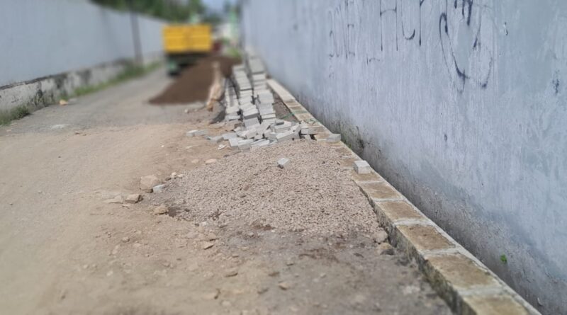 Pembangunan Jalan Paving Desa Panjunan Diduga Jadi Ajang Cari Untung
