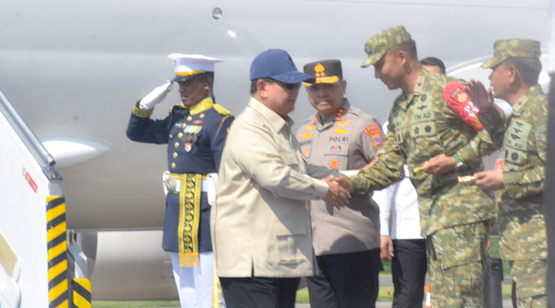 Danrem 072/Pamungkas Sambut Kedatangan Presiden RI