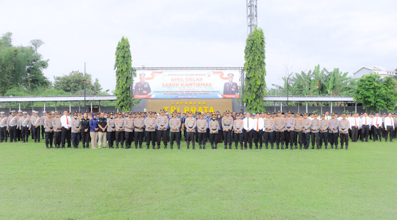 Polres Madiun Gelar Apel Sabuk Kamtibmas