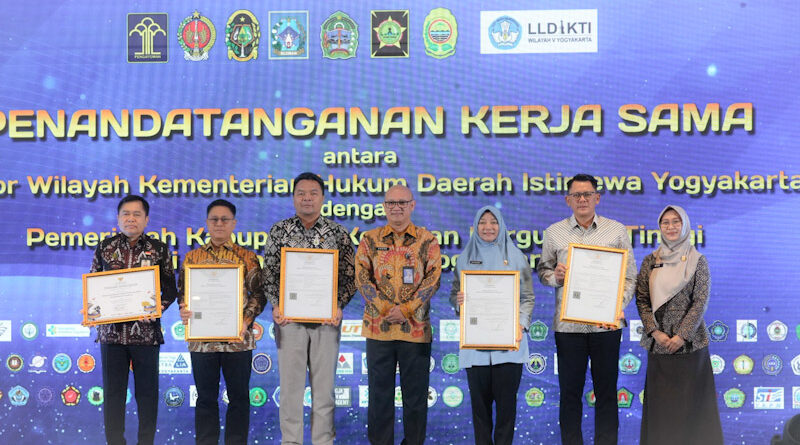 PemKab Sleman Tandatangani Kerja Sama Penguatan Layanan Hukum dan Perlindungan Hak Kekayaan Intelektual