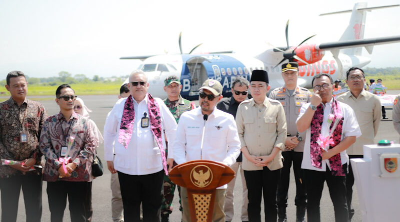 Gus Fawait Launching Penerbangan Perdana Jember–Surabaya