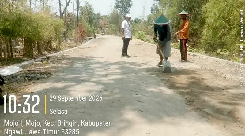 Pemdes Mojo Tetap Prioritaskan Infrastruktur Jalan di Tengah Efisiensi Anggaran