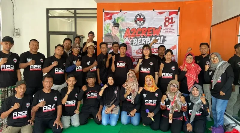 A2CREW Berbagi 25 Paket Sembako di Lumajang, Tegaskan Komitmen Relawan Hadir untuk Masyarakat