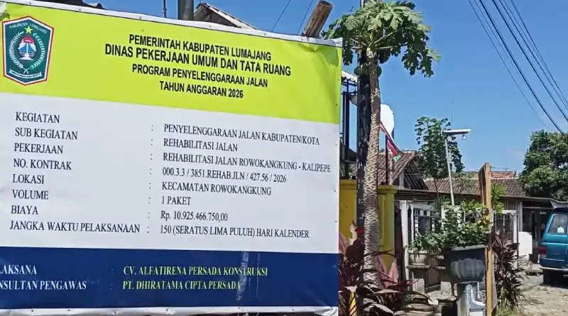 Pemkab Apresiasi Kualitas Pembangunan Jalan Rowokangkung–Kalipepe