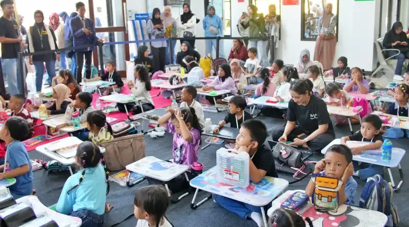 KAI Daop 7 Madiun Gelar Eduspoor dan Lomba Mewarnai di Stasiun Magetan